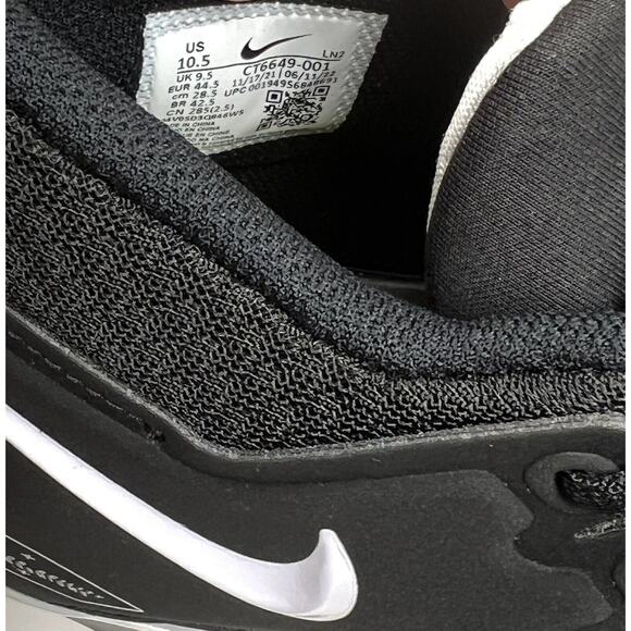 Nike Alpha Menace Pro 3 Mid Football Cleats Size 10.5 CT6649-001 Black